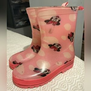 Disney Pink Minnie Mouse Kids Boots